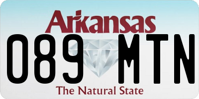AR license plate 089MTN