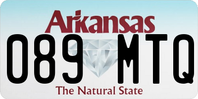 AR license plate 089MTQ