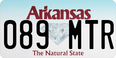 AR license plate 089MTR