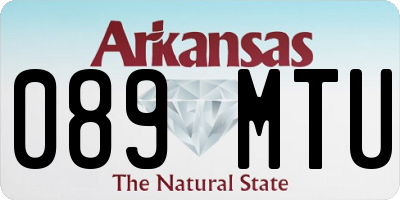 AR license plate 089MTU