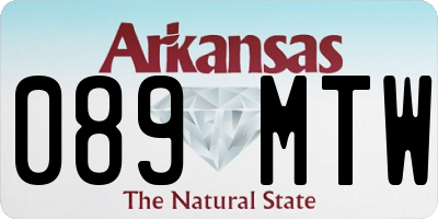 AR license plate 089MTW