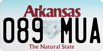 AR license plate 089MUA