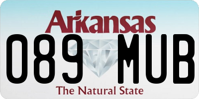 AR license plate 089MUB