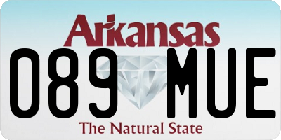 AR license plate 089MUE