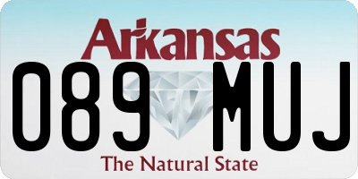 AR license plate 089MUJ