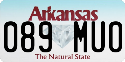 AR license plate 089MUO