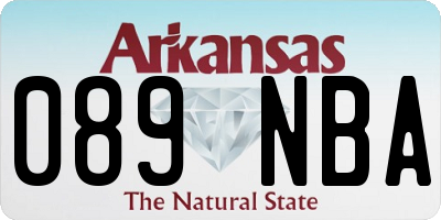 AR license plate 089NBA