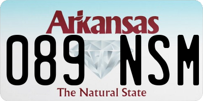 AR license plate 089NSM