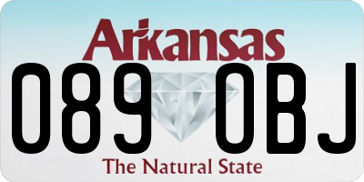 AR license plate 089OBJ