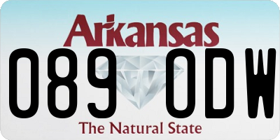 AR license plate 089ODW