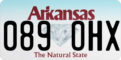 AR license plate 089OHX