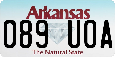 AR license plate 089UOA