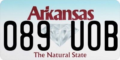 AR license plate 089UOB