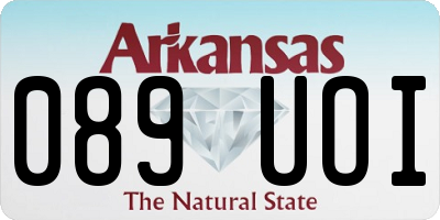 AR license plate 089UOI