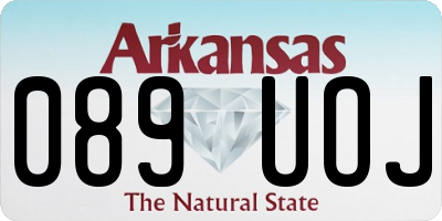 AR license plate 089UOJ