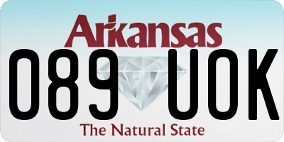 AR license plate 089UOK