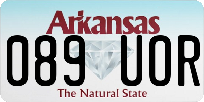 AR license plate 089UOR