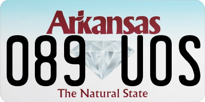 AR license plate 089UOS