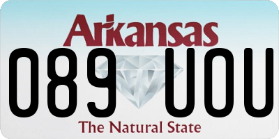 AR license plate 089UOU