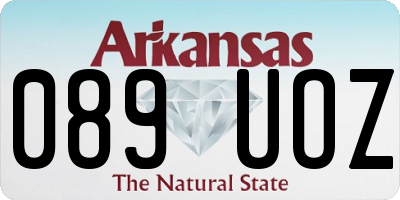 AR license plate 089UOZ