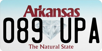 AR license plate 089UPA