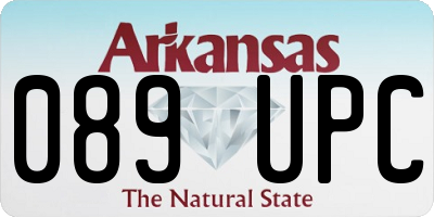 AR license plate 089UPC