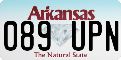 AR license plate 089UPN