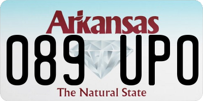 AR license plate 089UPO