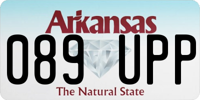 AR license plate 089UPP