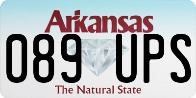 AR license plate 089UPS