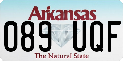 AR license plate 089UQF