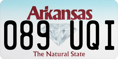 AR license plate 089UQI