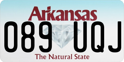 AR license plate 089UQJ
