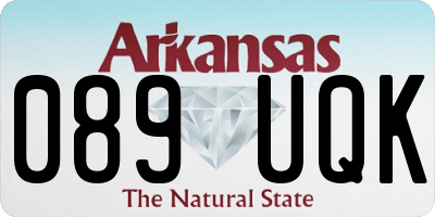 AR license plate 089UQK