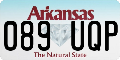 AR license plate 089UQP