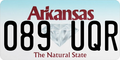 AR license plate 089UQR