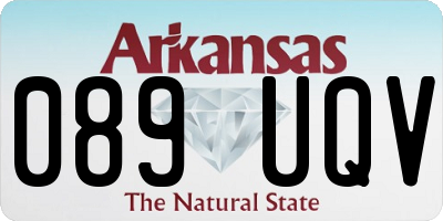 AR license plate 089UQV