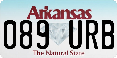 AR license plate 089URB