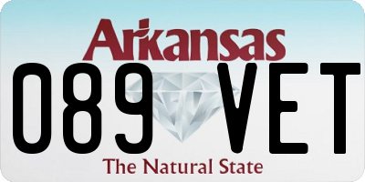 AR license plate 089VET