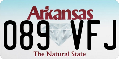 AR license plate 089VFJ