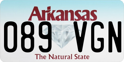AR license plate 089VGN
