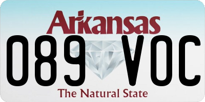 AR license plate 089VOC