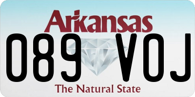 AR license plate 089VOJ