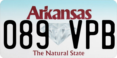 AR license plate 089VPB