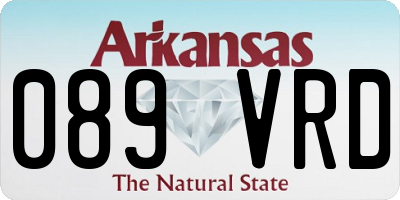 AR license plate 089VRD