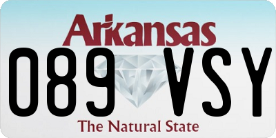 AR license plate 089VSY