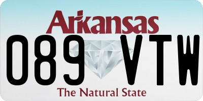 AR license plate 089VTW