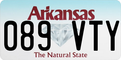 AR license plate 089VTY