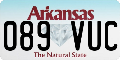 AR license plate 089VUC