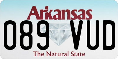AR license plate 089VUD